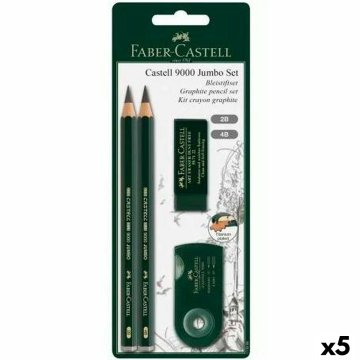 Sada ceruziek Faber-Castell Čierna (5 kusov)