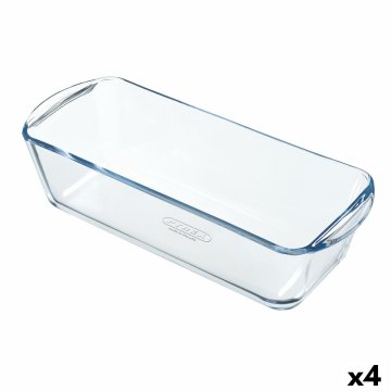 Forma na pečenie Pyrex Classic Vidrio Obdĺžnikový Transparentná 32 x 12 x 8 cm (4 kusov)