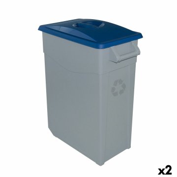 Odpadkový kôš na recyklovanie Denox 65 L Modrá (2 kusov)