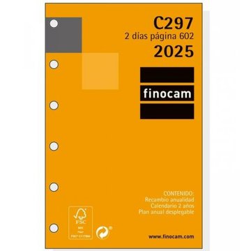 Náhradná strana pre agendu Finocam CLASSIC C297 602 2025 7,3 x 11,4 cm