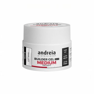 Gél na nechty Medium Viscosity Andreia HG0BGMVSW44 Biela (44 g)