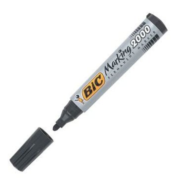 Permanentná fixka Bic Marking 2000 Čierna 12 Kusy