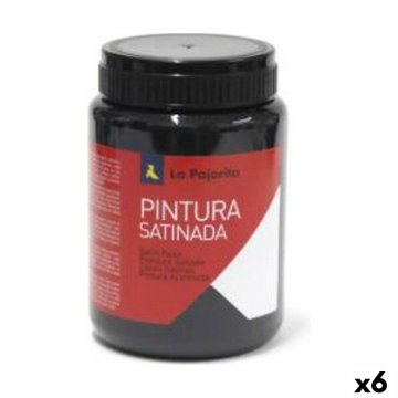 Tempera La Pajarita L-22 Čierna Saténový Školský (škola) (35 ml) (6 kusov)