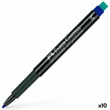 Permanentná fixka Faber-Castell Multimark 1523 M Modrá (10 kusov)