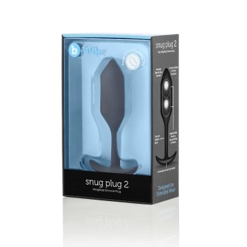 Čierny análny kolík Snug Plug 2 B-Vibe 96748 Čierna