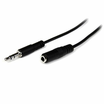 Predlžovací Kábel Jack (3,5 mm) Startech MU2MMFS (2 m) Čierna