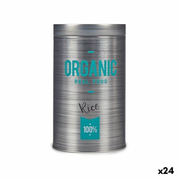 Loď Organic Sivá Plech 10,4 x 18,2 x 10,4 cm (24 kusov)