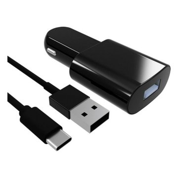 Autonabíjačka Contact USB-C (1 m) Čierna