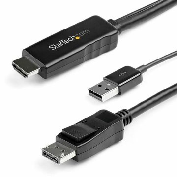 Adaptér Display Port na HDMI/VGA Startech HD2DPMM2M (2 m) Čierna