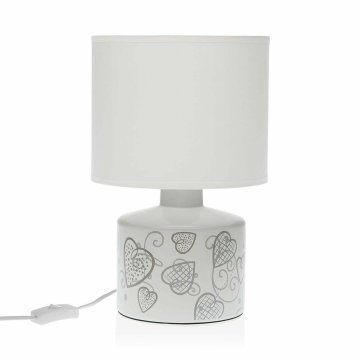 Stolná lampa Versa Cozy Srdcia Keramický (22,5 x 35 x 22,5 cm)