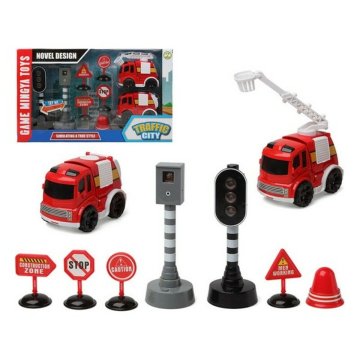 Požiarnické auto Traffic City 112840 (9 pcs)