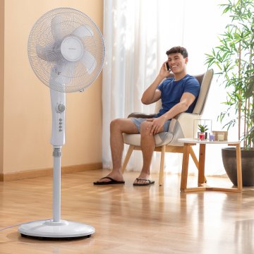 Stojanový ventilátor InnovaGoods Freshinn Biela 45 W