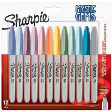 Sada fixiek Sharpie Mystic Gems 12 Kusy Koláč