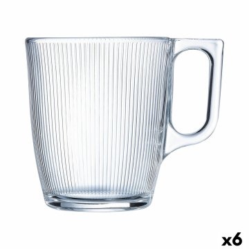 Šálka Luminarc Stripy Raňajky Transparentná Sklo (250 ml) (6 kusov)