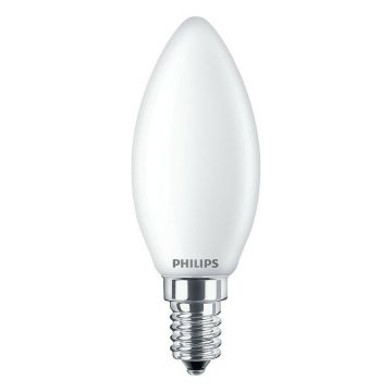 Led baterka Philips Sviečka Biela F 40 W 4,3 W E14 470 lm 3,5 x 9,7 cm (6500 K)