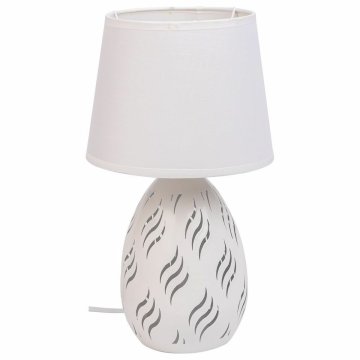 Stolná lampa Alexandra House Living Biela Kov Látka 220-240 V 18 x 31 x 18 cm