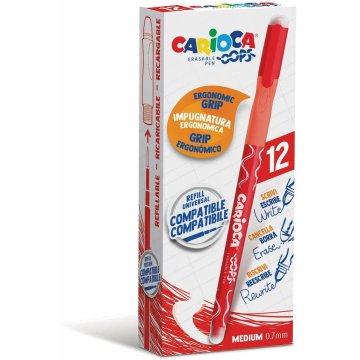 Pero Carioca Oops Červená 0,7 mm 12 Kusy