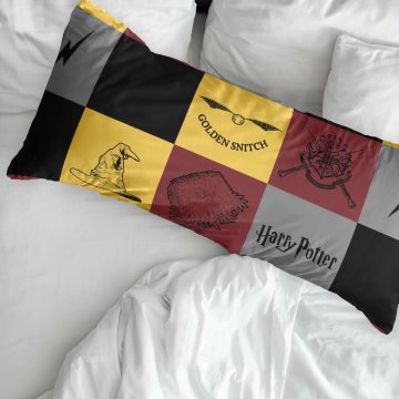 Obliečka na vankúš Harry Potter Hogwarts Viacfarebná 175 Nite 45 x 110 cm 100% bavlna