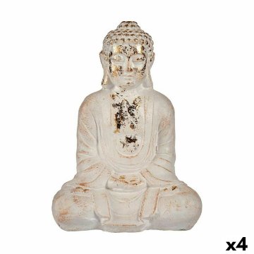 Dekoratívna socha do záhrady Buddha Polyesterová živica 17 x 37 x 26 cm (4 kusov)