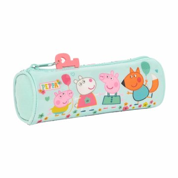 Valcové školské púzdro Peppa Pig Cosy corner Svetlá modrá (20 x 7 x 7 cm)