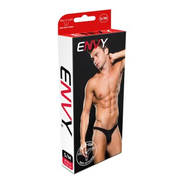 Stringy Envy Lowrise Zip Čierna S/M