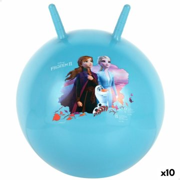 Skákajúca lopta Frozen Ø 45 cm Modrá (10 kusov)