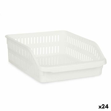 Organizér chladničky Biela Plastické 26 x 9,3 x 30,5 cm (24 kusov)