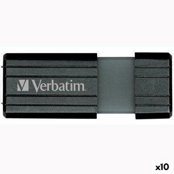 USB flash disk Verbatim Store'n'Go PinStripe Čierna 16 GB