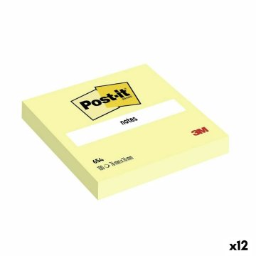 Samolepiace bločky Post-it 654 Žltá 76 x 76 mm (12 kusov)