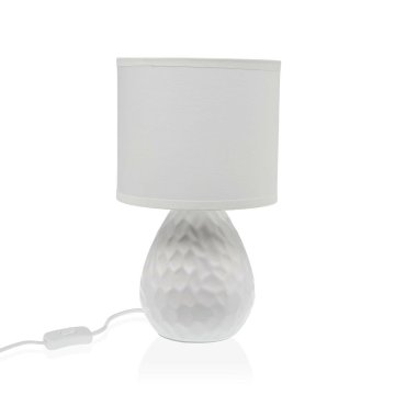 Stolná lampa Versa Biela Keramický 40 W 15,5 x 27,5 cm