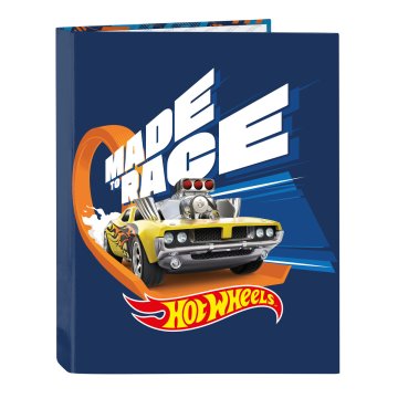 Krúžkové zakladače Hot Wheels Speed club Oranžová Námornícka modrá A4 (26.5 x 33 x 4 cm)