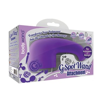 Nabíjateľný ástavec k vibrátoru na stimuláciu bodu G Bodywand BW202 Purpurová Silikónové