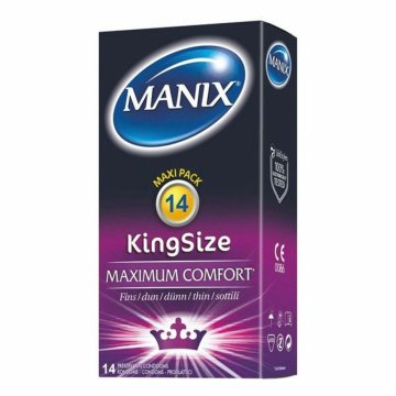 Kondómy Manix King Size Č. 18,5 cm Ø 5,6 cm (14 uds)