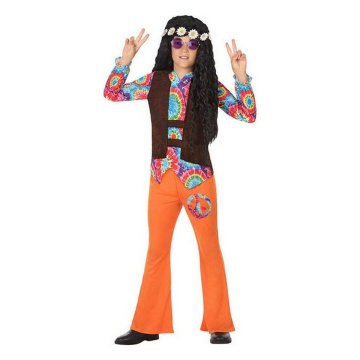 Kostým pre deti Hippie Oranžová (2 Pcs)