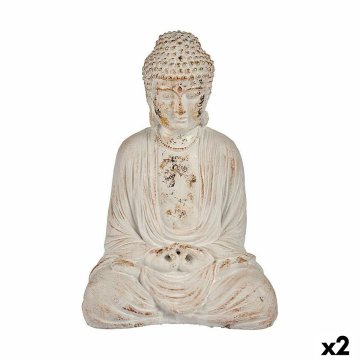 Dekoratívna socha do záhrady Buddha Polyesterová živica 22,5 x 40,5 x 27 cm (2 kusov)