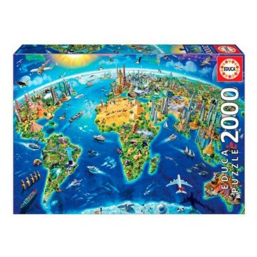 Puzzle Educa World Symbols 17129.0 2000 Kusy