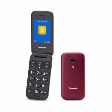 Mobilný Telefón Panasonic KXTU400EXR Červená Burgundská