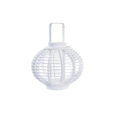 Lampa DKD Home Decor Sklo Biela Bambus (35 x 35 x 29 cm)