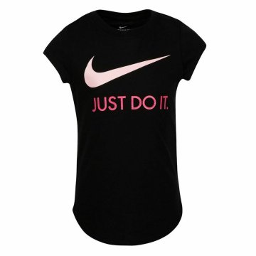 Detské Tričko s krátkym rukávom Nike Swoosh JDI Čierna