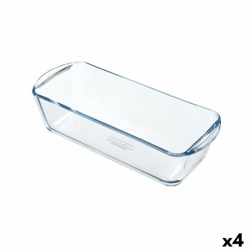 Forma na pečenie Pyrex Classic Vidrio Obdĺžnikový Transparentná Sklo 28 x 11 x 8 cm (4 kusov)