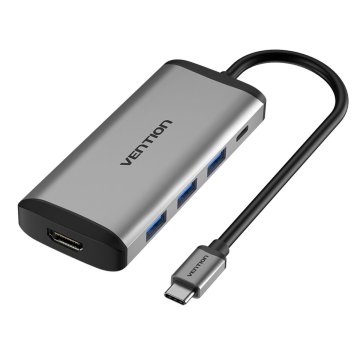 USB rozbočovač Vention CNBHB Sivá