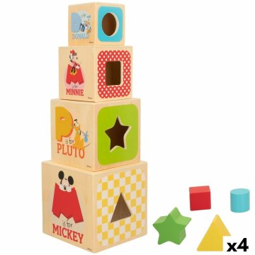 Stavacie kocky Disney 8 Kusy 4 kusov 12,2 x 12,2 x 12,2 cm