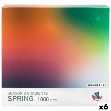 Puzzle Colorbaby Season's Gradients Spring 68 x 50 cm (6 kusov)