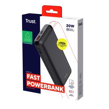 Powerbank Trust 24880 Čierna 20000 mAh (1 kusov)