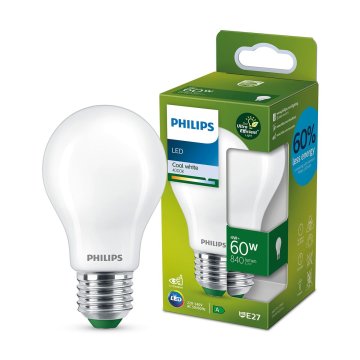 Led baterka Philips Ultra Efficient Led Classic 4 W 60 W E27 840 lm Biela (4000 K)