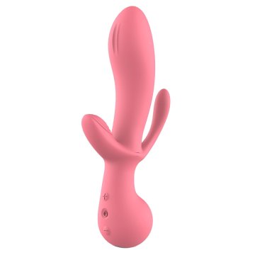 Klasické dildo Dream Toys Amour Triple Pleasure Ružová