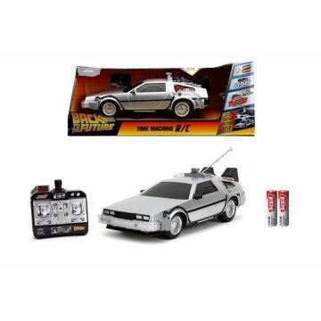 Auto na diaľkové ovládanie Back to the Future Delorean Striebristý 1:16