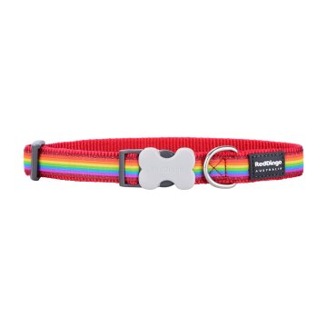 Psí obojok Red Dingo Rainbow 20-32 cm Viacfarebná