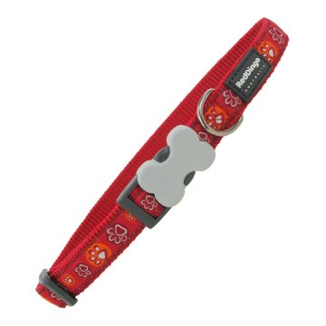 Psí obojok Red Dingo Stopa zvieraťa (20-32 cm) (1,2 x 20-32 cm)