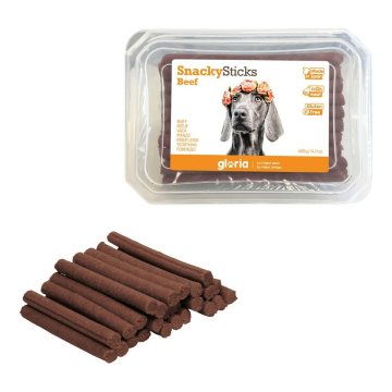 Maškrty pre psov Gloria Snackys Sticks Býk Tyčinky (350 g)